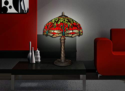World Art Lámparas De Estilo Tiffany, Multicolor, 58x41x41 Cm