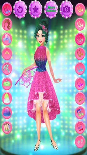 Wow ! Fashion Dress Up : 6 models in shiny dresses