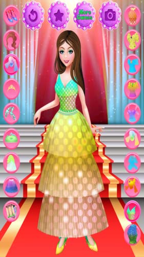 Wow ! Fashion Dress Up : 6 models in shiny dresses