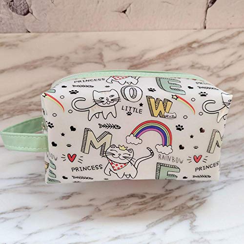 Wozoaoasq Bolsa de Viaje Transparente para Mujer Bolsa de gelatina Impermeable Bolsa de cosméticos de PVC para Maquillaje Femenino Bolsa, 6015-5