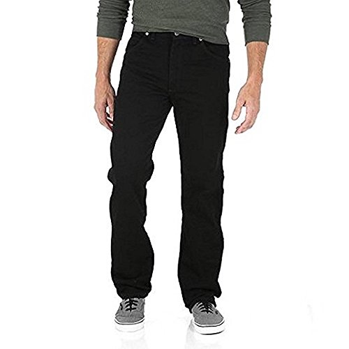 Wrangler Men's Genuine Comfort Denim Relaxed Fit Jeans (33X32, Black)