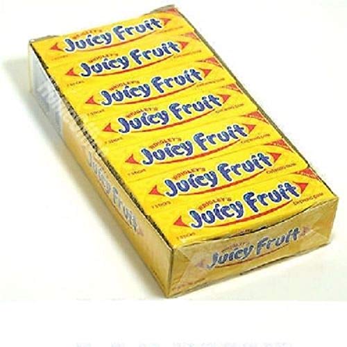Wrigley's Juicy Fruit - Goma de mascar con sabor a fruta, 14 paquetes