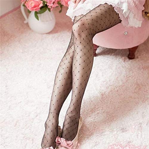 WSF-TIGHTS, 6 Estilos de Encaje Sexy Medias Sexy Mujeres de la Vendimia señoras Delgadas de imitación del Tatuaje Medias Pantimedias Medias de Medias Femeninas (Color : 1)