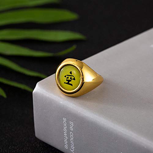 WTBI Anillo Akatsuki Mustela Didara Payne Scorpion Orochiwan Ring Set Anime, Naruto Anillo Solo Oro vacío, Talla única