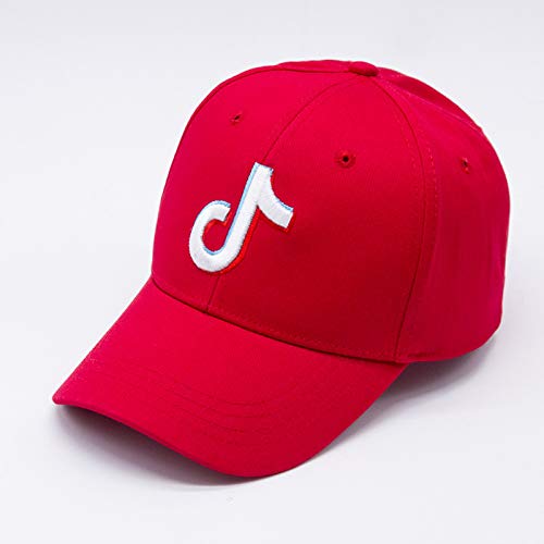 wtnhz Gorra de béisbol TIK Tok para Hombres y Mujeres, Gorra de Hip Hop callejera con Bordado Personalizado, Gorra de TIK Tok, Sombrero de Sol Salvaje Negro, Tendencia