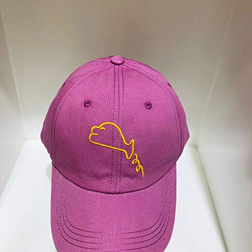 wtnhz Sombrero-Versión Coreana de la Gorra con Visera de Tendencia de la Moda, Simple y versátil, Rostro Visible, Bordado Callejero pequeño, Gorra de béisbol, Unisex