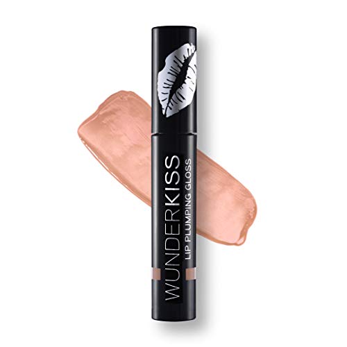 WUNDER2 WUNDERKISS Brillo Voluminizador de Labios con Ácido Hialurónico, Color Nude