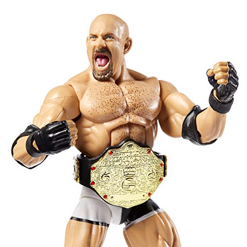 WWE - Elite Wrestlemania Figura de Acción Luchador Goldberg Juguetes Niños +8 Años (Mattel GKP54)