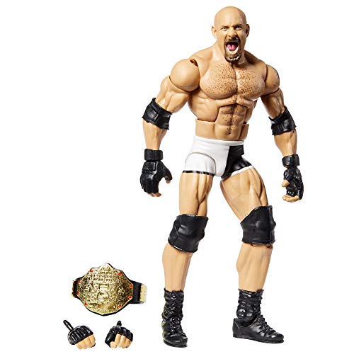 WWE - Elite Wrestlemania Figura de Acción Luchador Goldberg Juguetes Niños +8 Años (Mattel GKP54)