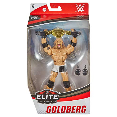WWE - Elite Wrestlemania Figura de Acción Luchador Goldberg Juguetes Niños +8 Años (Mattel GKP54)