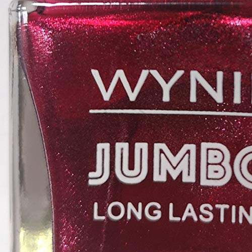 WYNIE JUMBO Nail Polish 218 - Esmalte de Uñas Secado Rápido Larga Duración tamaño Jumbo tono Scarlet Metalizado - 15 ml