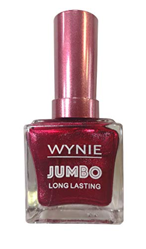 WYNIE JUMBO Nail Polish 218 - Esmalte de Uñas Secado Rápido Larga Duración tamaño Jumbo tono Scarlet Metalizado - 15 ml