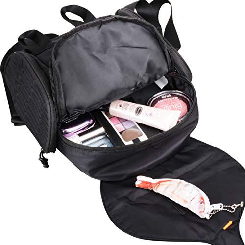 WYSBAOSHU Bolsa de Cuero de la Manera del Buho de la Historieta Mochila Mini Muchacha (Negro)