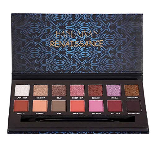 Wysgvazgv 14 Colores Paleta de Sombras de Ojos Glitter Matte, Eyeshadow Palette Shimmer Maquillaje Cosmética Profesionale Paleta de Sombra de Ojos Cosméticos Conjunto Impermeable Flawless