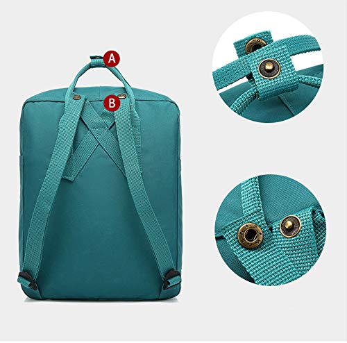 Wznb Mochila para Estudiantes Mochila De Zorro Mochila Escolar para Estudiantes Ártico Minimalista Mochila para Parejas Al Aire Libre Mujer 20L De Edad Verde Crema