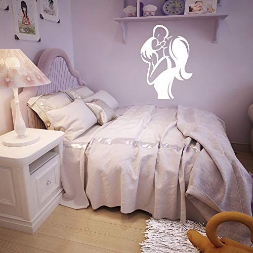 wZUN Madre besando bebé Vinilo Arte Pegatina Familiar Chico calcomanía decoración de habitación Familiar 68X96cm