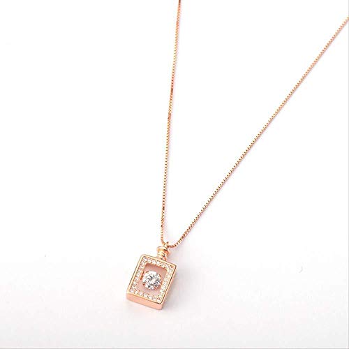 Xianglsp Co.,ltd Collar Elegante Personalidad Botella De Perfume Collar De Mujer Collar De Cadena De Nicho Digital Collar De Cadena