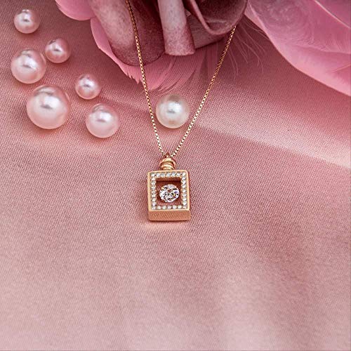 Xianglsp Co.,ltd Collar Elegante Personalidad Botella De Perfume Collar De Mujer Collar De Cadena De Nicho Digital Collar De Cadena