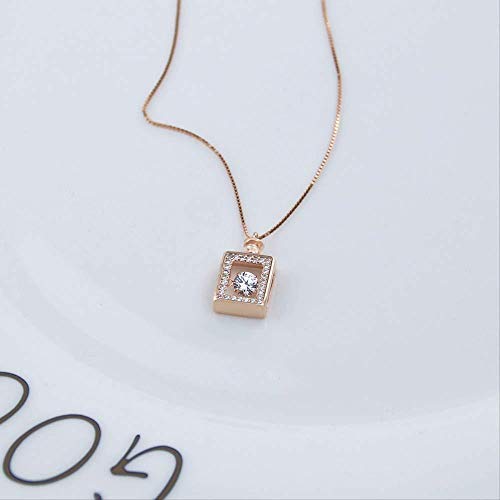 Xianglsp Co.,ltd Collar Elegante Personalidad Botella De Perfume Collar De Mujer Collar De Cadena De Nicho Digital Collar De Cadena