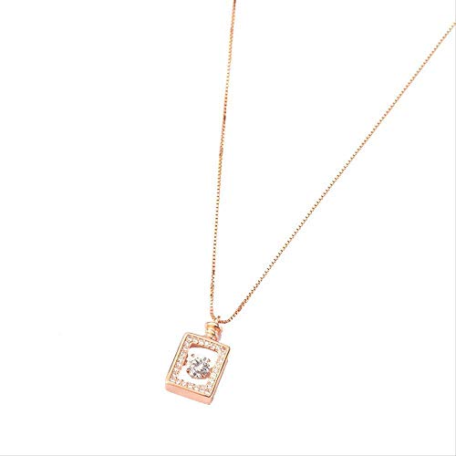 Xianglsp Co.,ltd Collar Elegante Personalidad Botella De Perfume Collar De Mujer Collar De Cadena De Nicho Digital Collar De Cadena