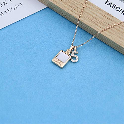 Xianglsp Co.,ltd Collar Elegante Personalidad Botella De Perfume Collar De Mujer Nicho Digital Cadena De Clavícula Artículo