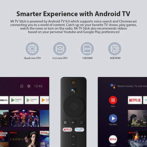 Xiaomi TVs001 Fire TV Stick 1GB RAM 8GB ROM Smart 2K, HDR, Bluetooth 4.2,WiFi Mini TV Dongle Reproductor de Contenido Multimedia en Streaming