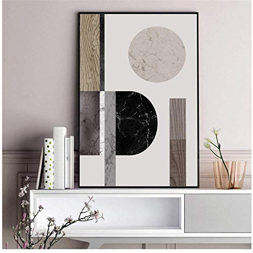 XingChen Arte de la Lona 2x20x30cm sin Marco Fondo de mármol geométrico de la Vendimia Pintura de la Lona Arte nórdico de la Pared Imágenes Pop para la decoración del hogar de la Sala de Estar