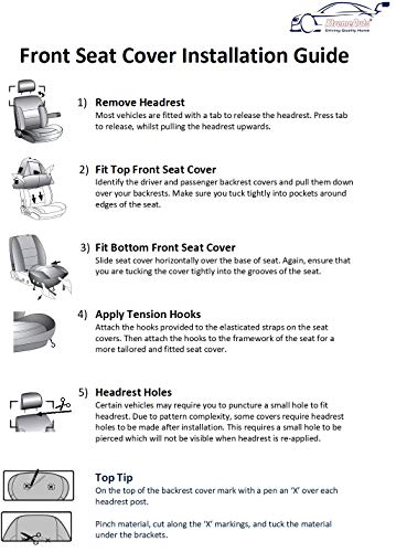 Xtremeauto SS5293.type6 - Juego Completo de Fundas para Asientos, Ajuste Universal, Pegatina incluida, Color Rojo y Negro