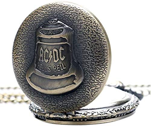 XUHRA Las Mujeres De Los Hombres De Don De La Antigua Caja De Reloj Mecánico De Steampunk De Bronce Antiguos De Hells Bells Modelo De Reloj De Bolsillo Collar De Cadena