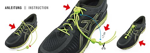 Xunits Cordones elásticos y redondos para zapatos, prácticos, evita que arrastren, disponibles en diferentes colores azul azul