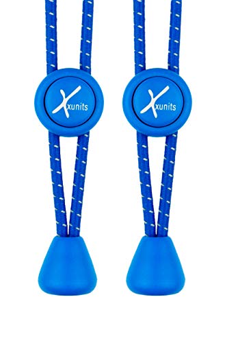 Xunits Cordones elásticos y redondos para zapatos, prácticos, evita que arrastren, disponibles en diferentes colores azul azul