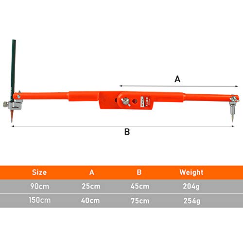 XZANTE Tama？o Grande Compases LáPiz De PrecisióN De Carpintero Divisores Ajustables De Gran DiáMetro CompáS De Marcado Y Trazado Para CarpinteríA
