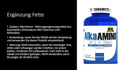 Yamamoto Nutrition Alka Amino New Formula - 240 Tabletas