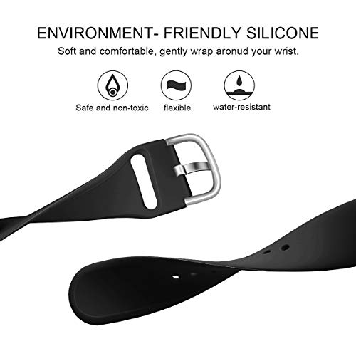 Yango Fitbit Versa 2 Correa, Silicona Suave Pulsera con Hebilla de Metal, Respueto de Pulsera para Fitbit Versa 2/Versa Lite/Versa