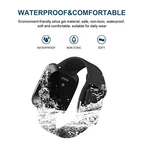 Yango Fitbit Versa 2 Correa, Silicona Suave Pulsera con Hebilla de Metal, Respueto de Pulsera para Fitbit Versa 2/Versa Lite/Versa