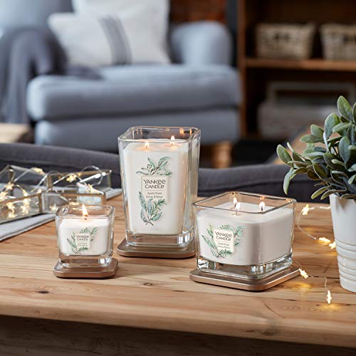 Yankee Candle Colección Elevation, Vela Aromática Pequeña Cuadrada de 1 Mecha con Tapa de Plataforma, Escarcha Ártica