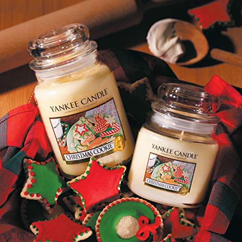Yankee Candle Vela en un Vaso Doze, Dulces de Navidad, Blanco, Frasco Grande