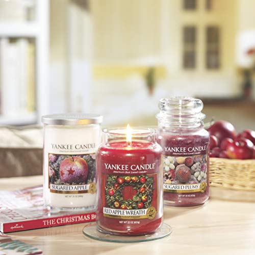 Yankee Candle Vela en un Vaso Doze, Una Corona de Manzanas Rojas, Rojo, Frasco Grande