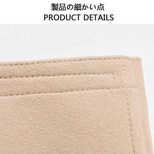 YANMUZI Organizador De Bolsos con Inserción Organizador De Bolsas con Cremallera Bolsa De Cosméticos De Viaje Organizador De Monederos Organizador De Bolsos Inserción Cilíndrica,D-M