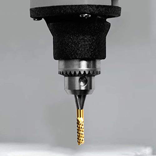 Yanshon - Juego de 10 brocas para fresadora de metal duro, fresas rotativas CNC, para fibra de carbono y madera dura