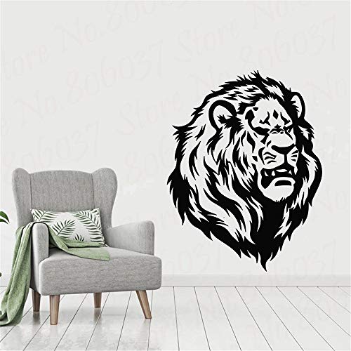 yaonuli Lindo león calcomanía de Pared león Salvaje Africano Orgulloso Animal Interior diseño de Interiores Arte Oficina Mural decoración del hogar 42x55 cm