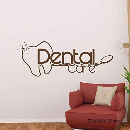 yaonuli Pegatinas de Vinilo decoración del hogar niños Dormitorio baño Cuidado Dental 77X30cm