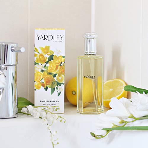 Yardley Londres Inglés Freesia Eau de Toilette con vaporizador, 125 ml