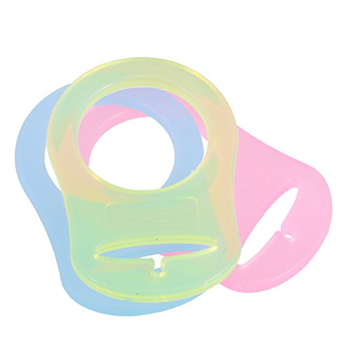 YeahiBaby Anillo de Silicona Chupete adaptador botón mam Anillo 10pcs (Colores Mezclados)