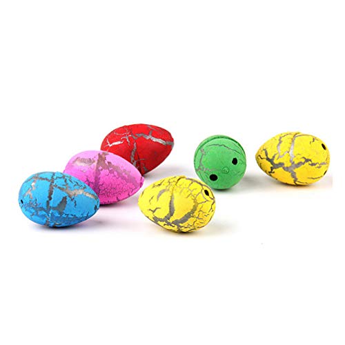 Yeelan Huevos de Dinosaurio Juguete para incubar Dino Dragon Egg para niños Paquete de tamaño pequeño de 60 Piezas, Color Mezclado de 5 Estilos