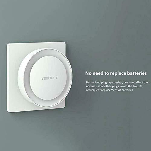 Yeelight LED Inductive Nightlight Plug with Light Sensitive Sensor for Bedroom Hallway Baby Room Toilet, (EU Plug)