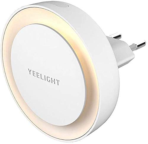 Yeelight LED Inductive Nightlight Plug with Light Sensitive Sensor for Bedroom Hallway Baby Room Toilet, (EU Plug)