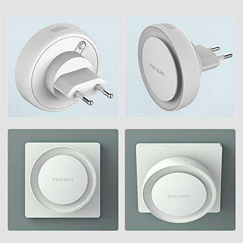 Yeelight LED Inductive Nightlight Plug with Light Sensitive Sensor for Bedroom Hallway Baby Room Toilet, (EU Plug)