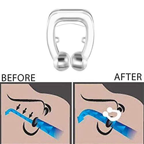 YHANS Anti Ronquidos De Silicona Clip Deje De Roncar El Clip Nasal Dilatador Nasal Ayudarlo A Respirar por La Nariz Congestión Y Bloqueo Mientras Duerme Aplicar En Muchas Situaciones,10pcs
