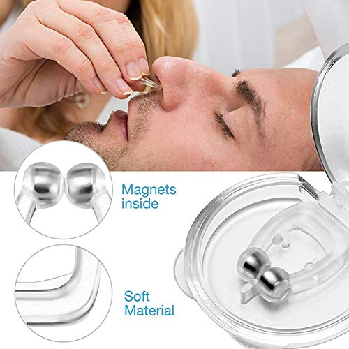 YHANS Anti Ronquidos De Silicona Clip Deje De Roncar El Clip Nasal Dilatador Nasal Ayudarlo A Respirar por La Nariz Congestión Y Bloqueo Mientras Duerme Aplicar En Muchas Situaciones,10pcs